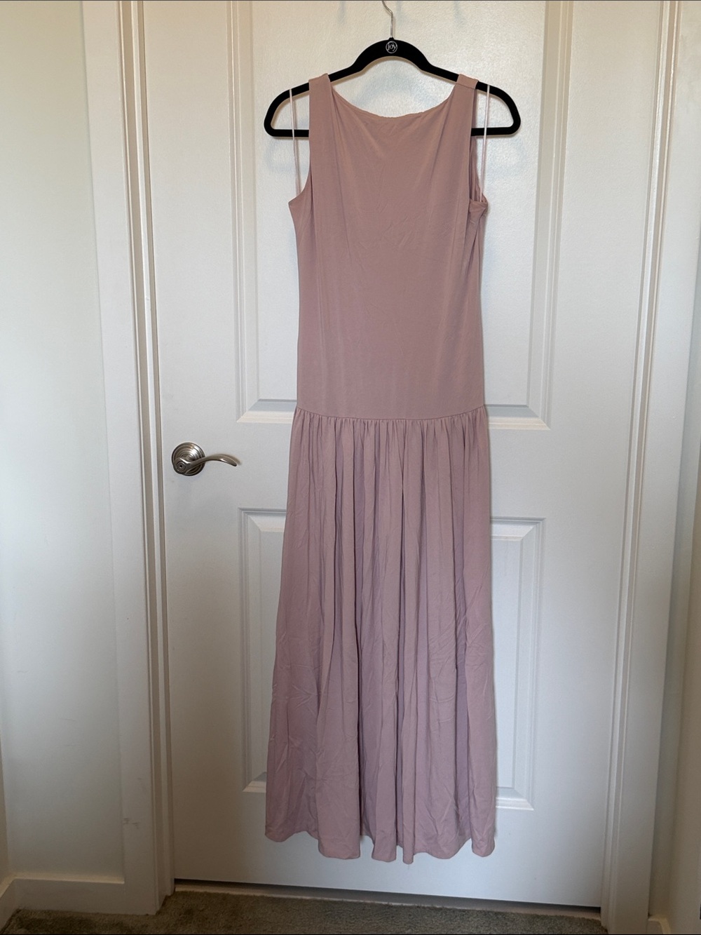 Abercrombie and Fitch drop waist open back lavender Modal Collection maxi dress